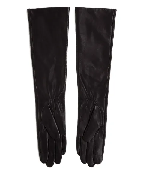 Karl Lagerfeld autograph leather gloves