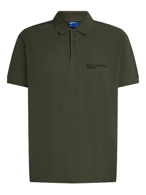 Karl Lagerfeld Jeans embroidered-logo polo shirt
