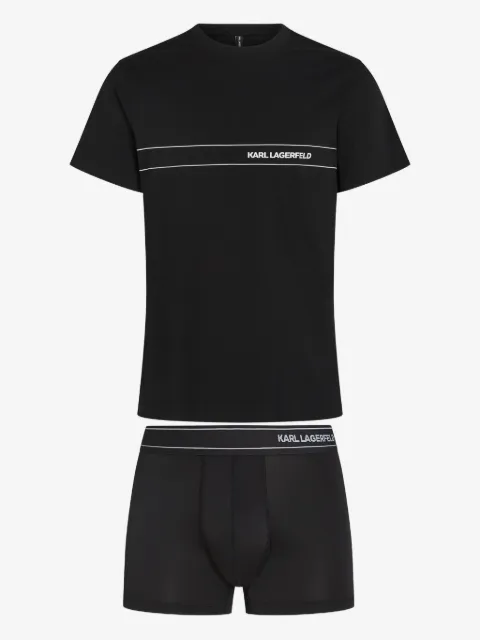 Karl Lagerfeld logo-print T-shirt (set of two)