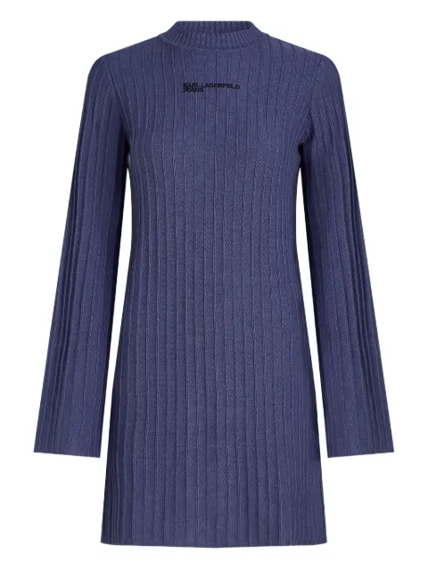 Karl Lagerfeld Jeans ribbed high-neck dress