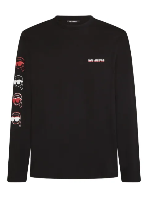 Karl Lagerfeld Ikon long-sleeve cotton T-shirt