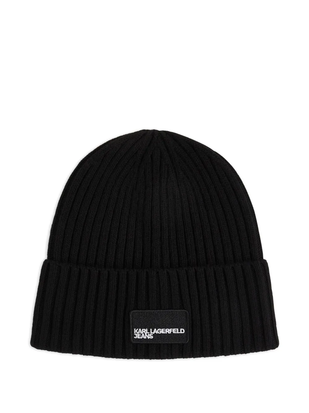 Karl Lagerfeld Jeans Berretto a coste - Nero