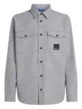 Karl Lagerfeld Jeans flap-pocket flannel shirt - Grey