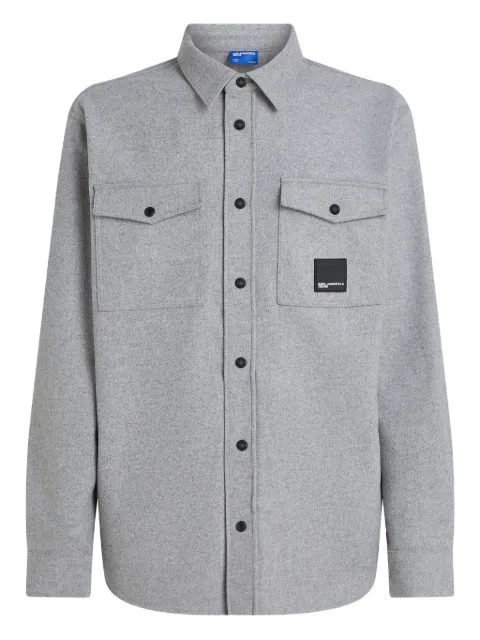 Karl Lagerfeld Jeans Flanellhemd mit Klappentasche
