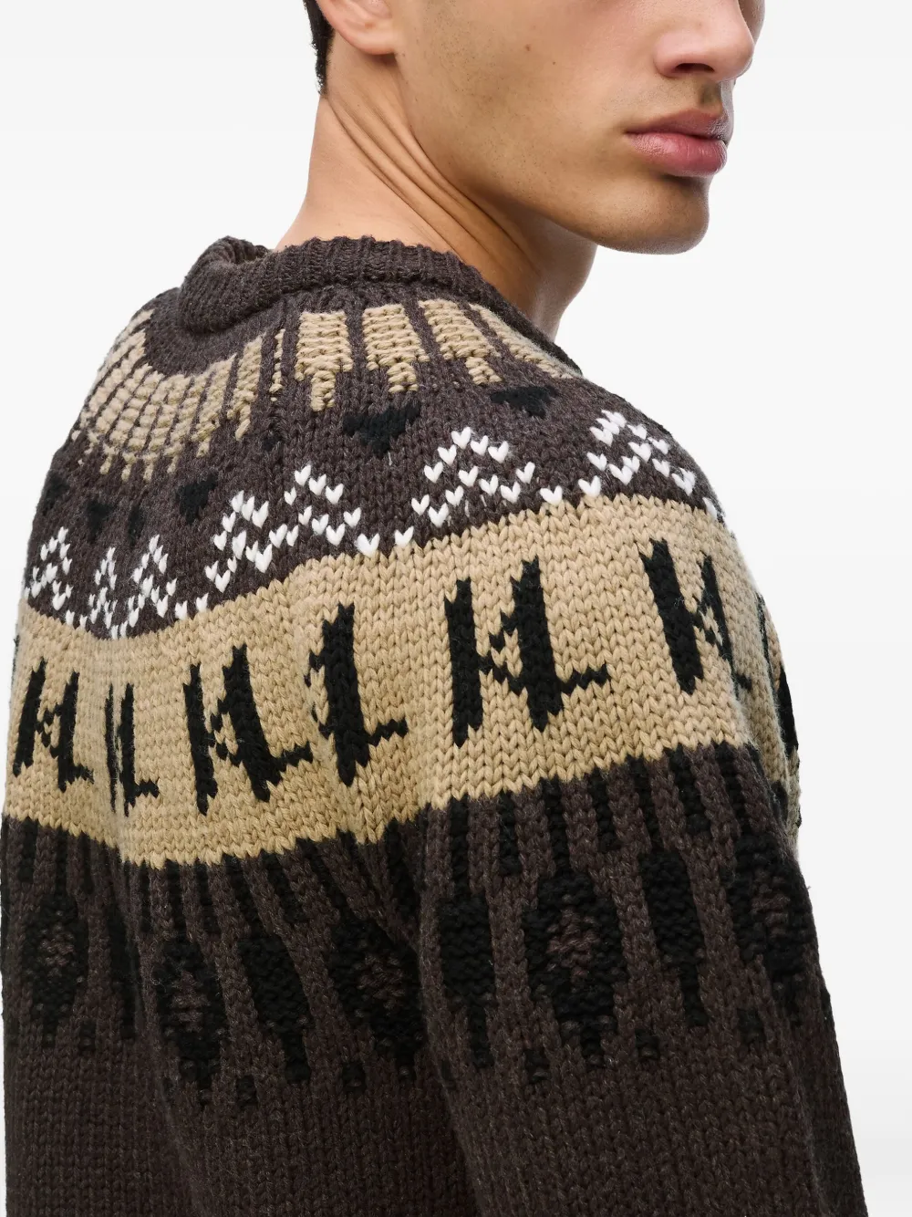 Karl Lagerfeld Trui met patroon Bruin