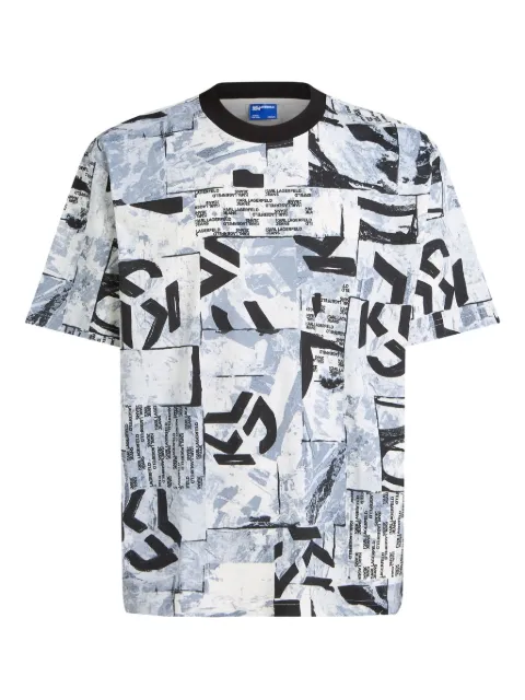 Karl Lagerfeld Jeans all-over print cotton T-shirt