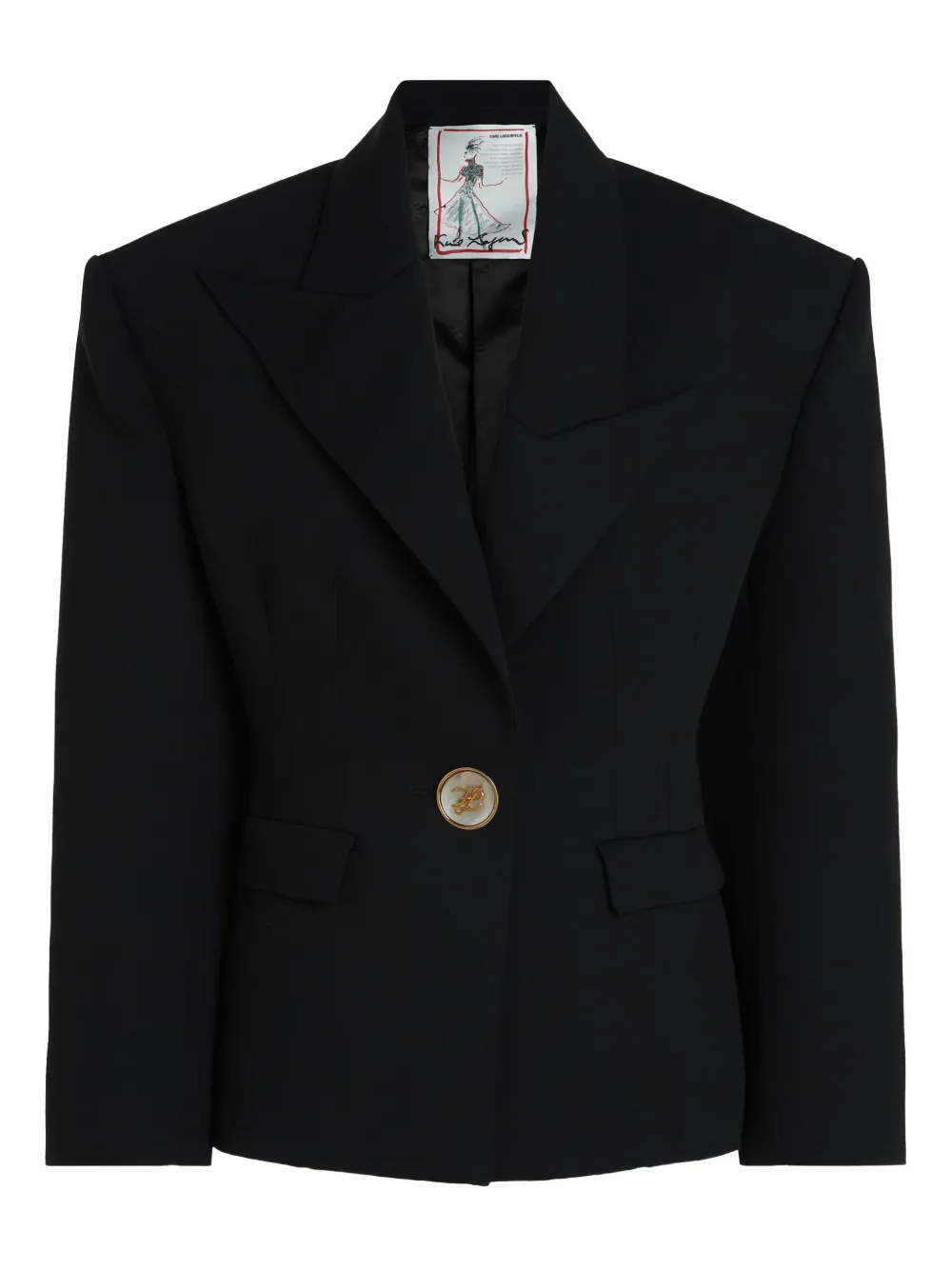 Karl Lagerfeld Karl Studio Blazer In Black