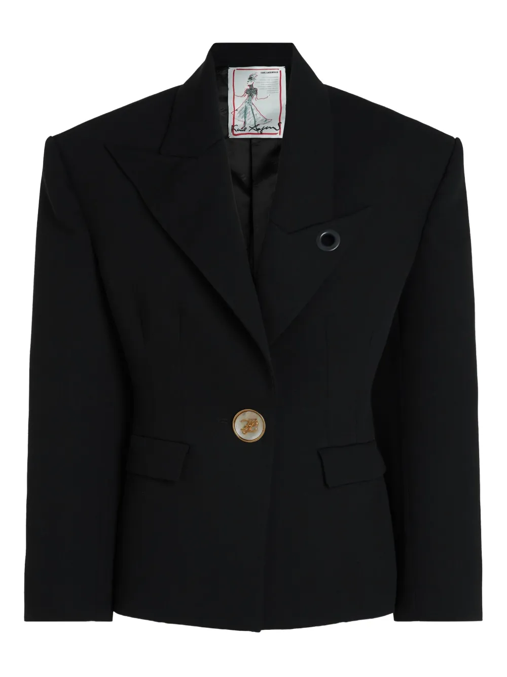Karl Lagerfeld Kl Studio voluminous blazer | Black | Image 1