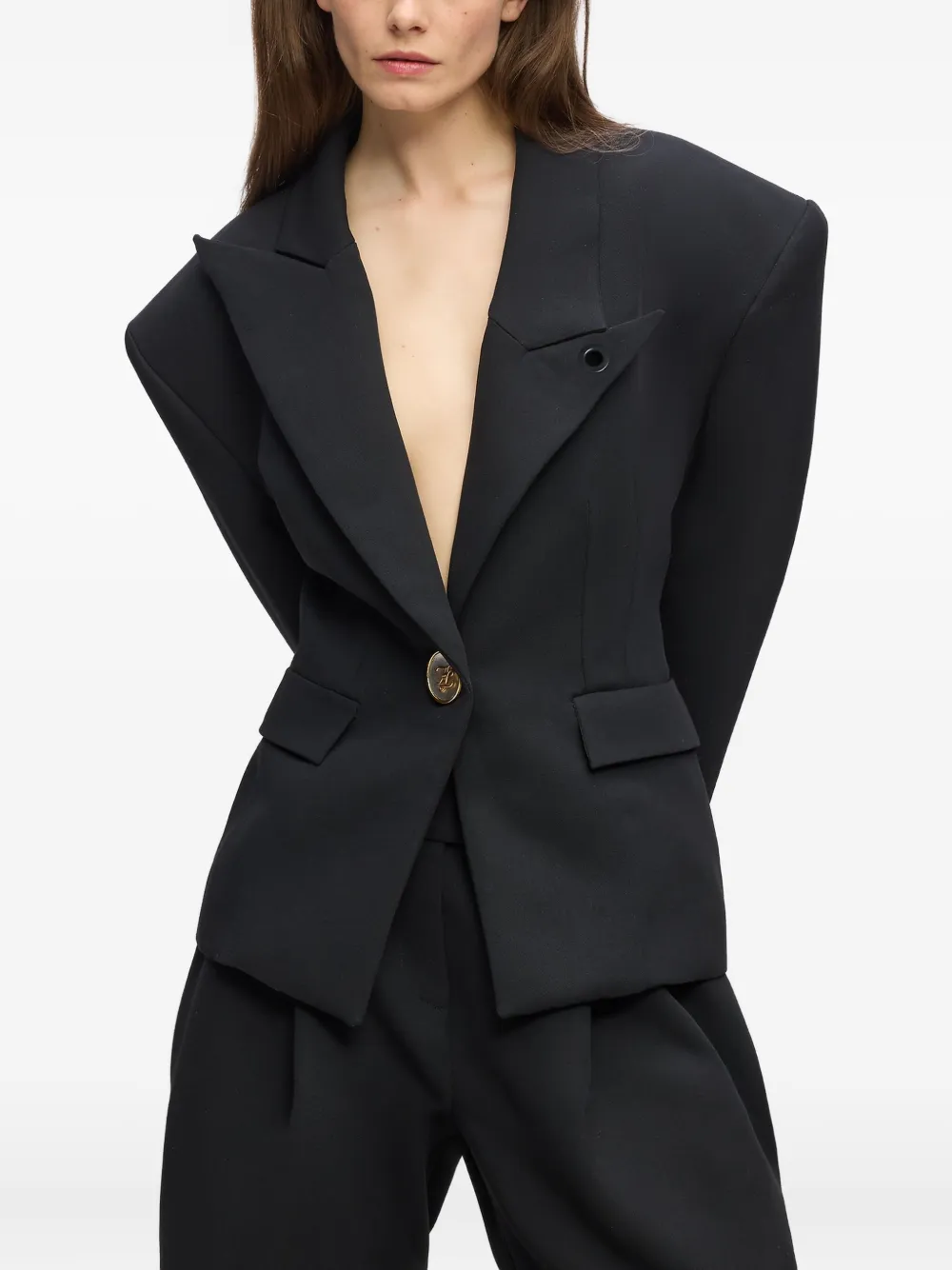 Karl Lagerfeld Karl Studio blazer Zwart