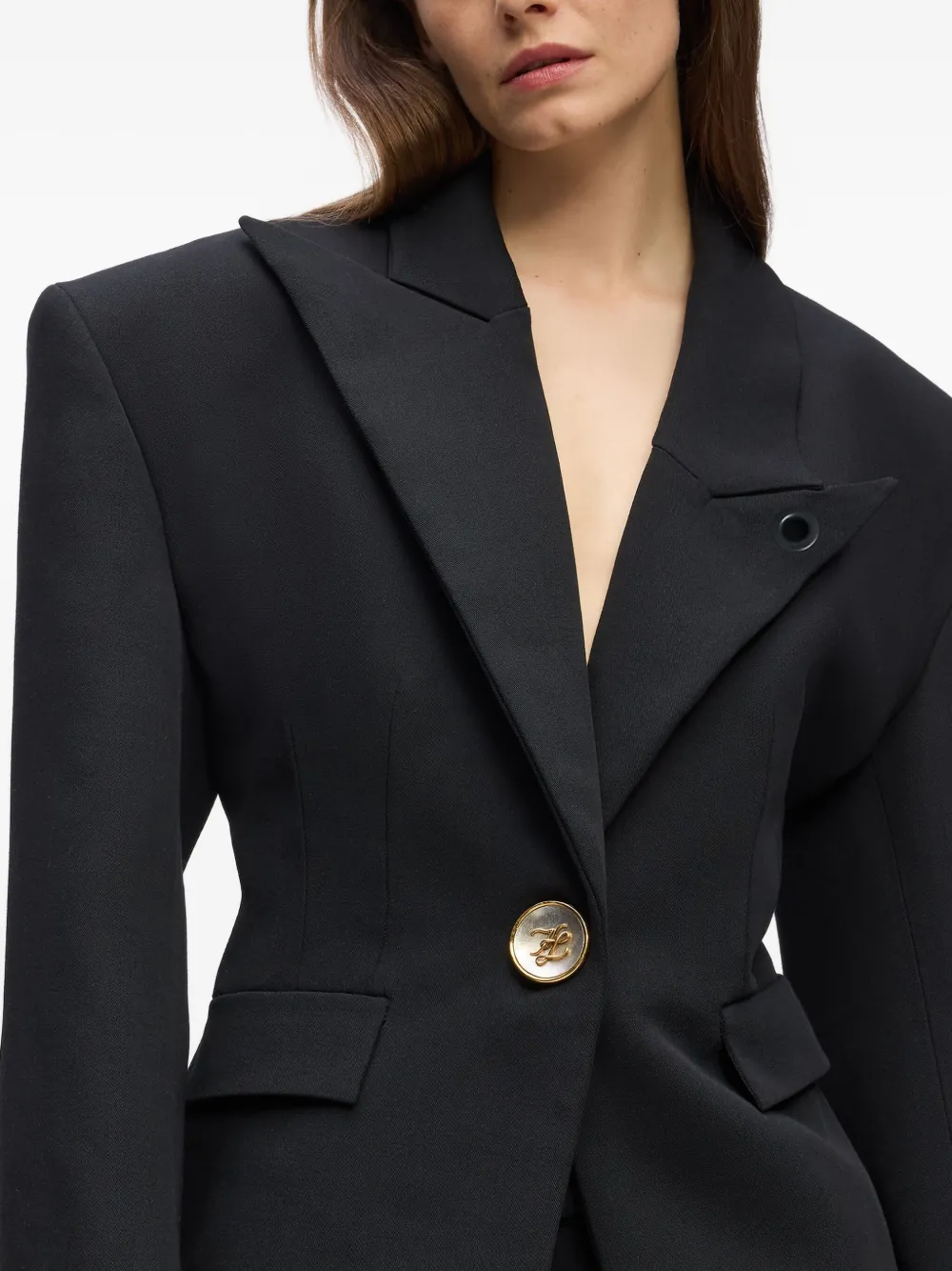 Karl Lagerfeld Karl Studio blazer Zwart
