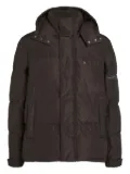 Karl Lagerfeld hooded puffer jacket - Brown