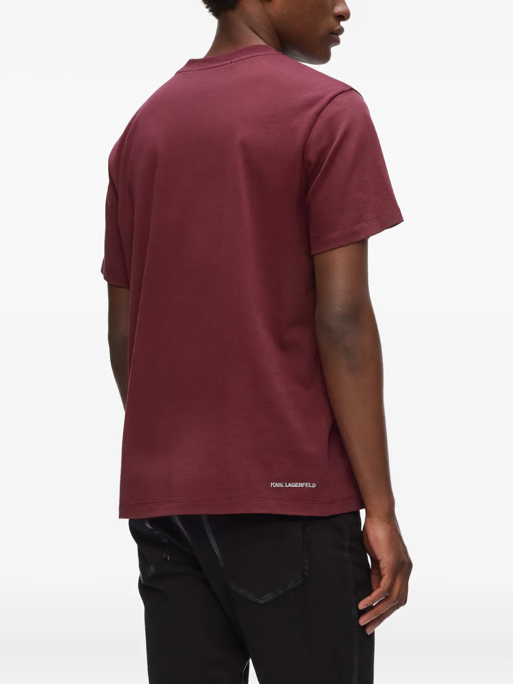 Karl Lagerfeld T-shirt met logoprint Rood