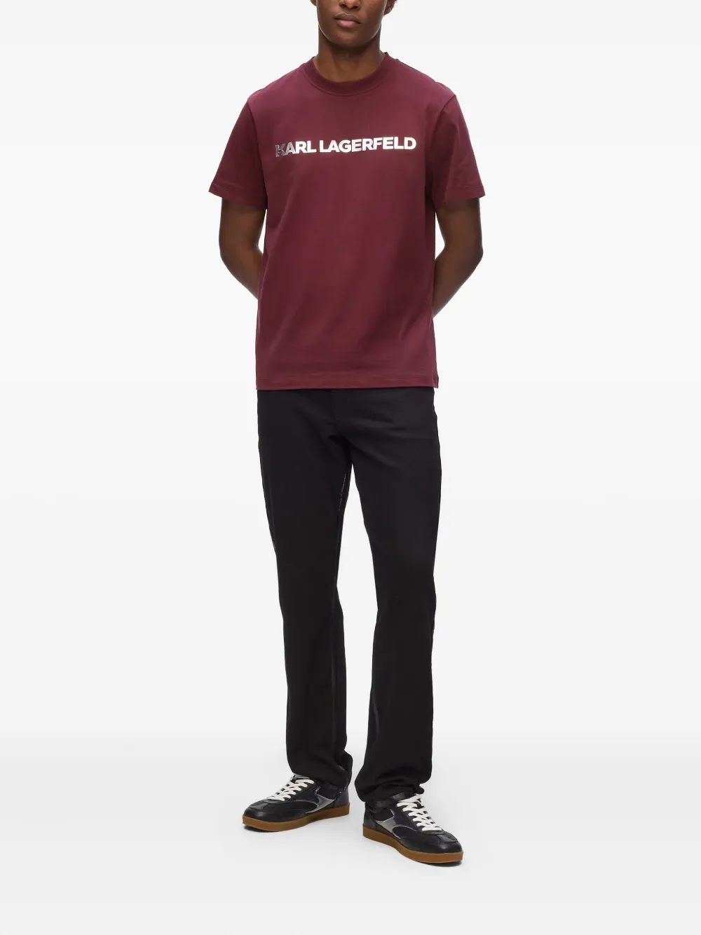 Karl Lagerfeld T-shirt met logoprint - Rood