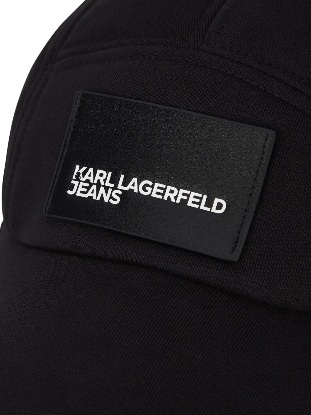 Karl Lagerfeld Jeans Hoed met logopatch en oorkleppen Zwart