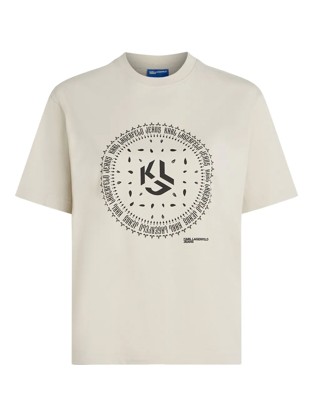 Karl Lagerfeld Jeans Bandana-print T-shirt In Neutral
