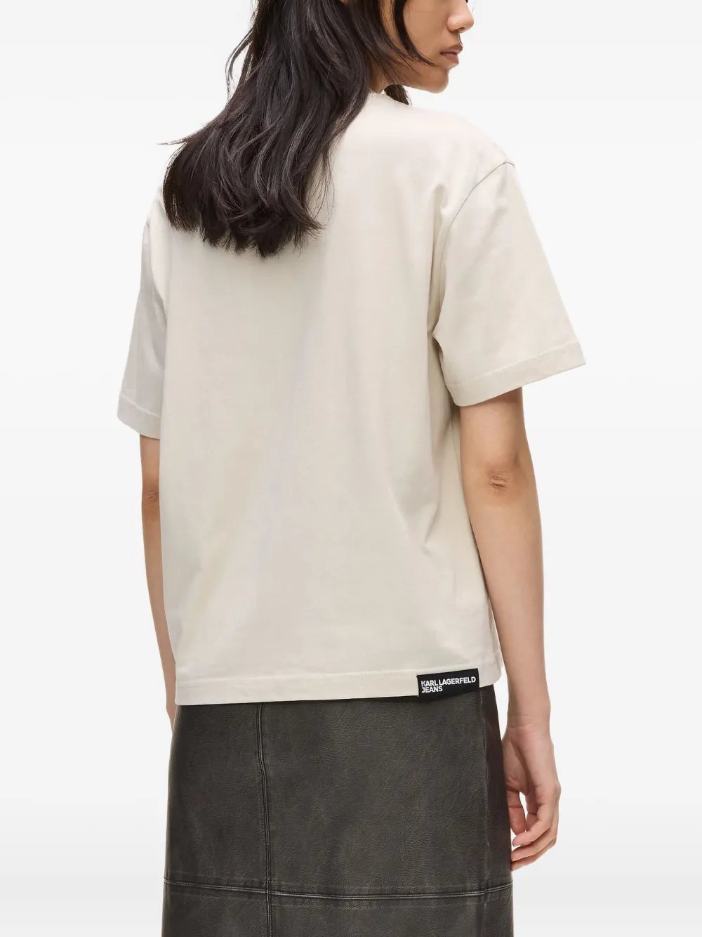 Karl Lagerfeld Jeans Bandana-print T-shirt In Neutral