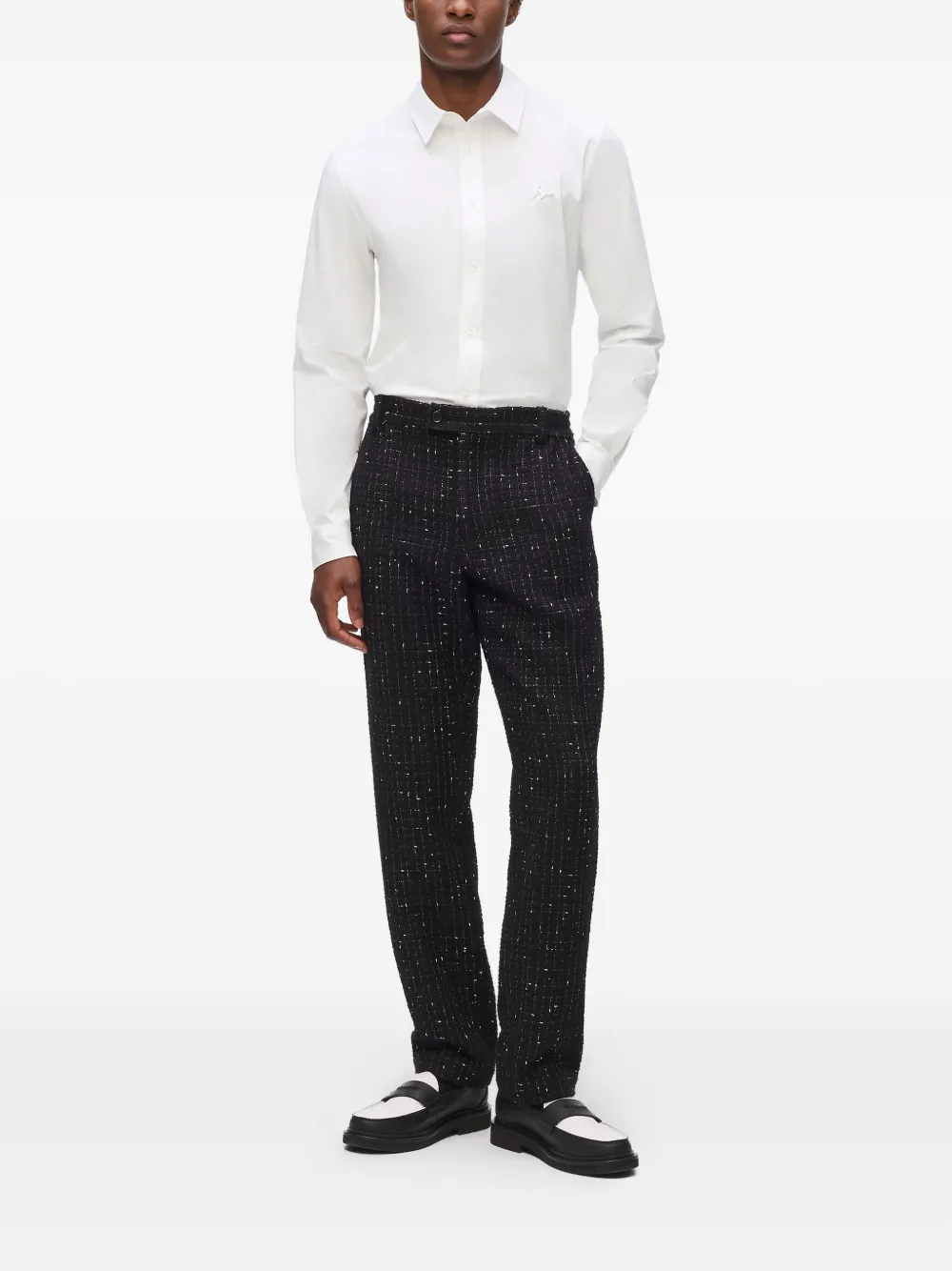 Karl Lagerfeld Overhemd met logo-label - Wit