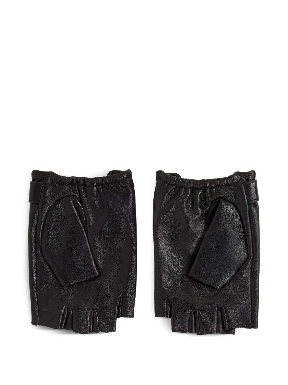 Karl Lagerfeld monogram fingerless leather gloves | Image 2
