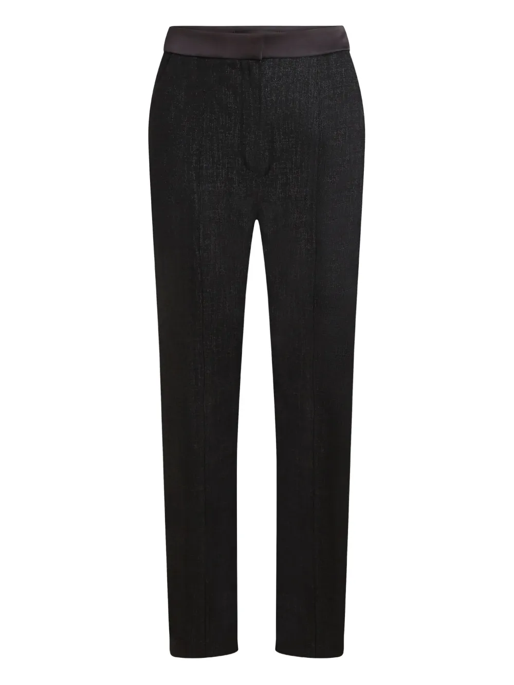 Karl Lagerfeld Textured Tailored Trousers In Black