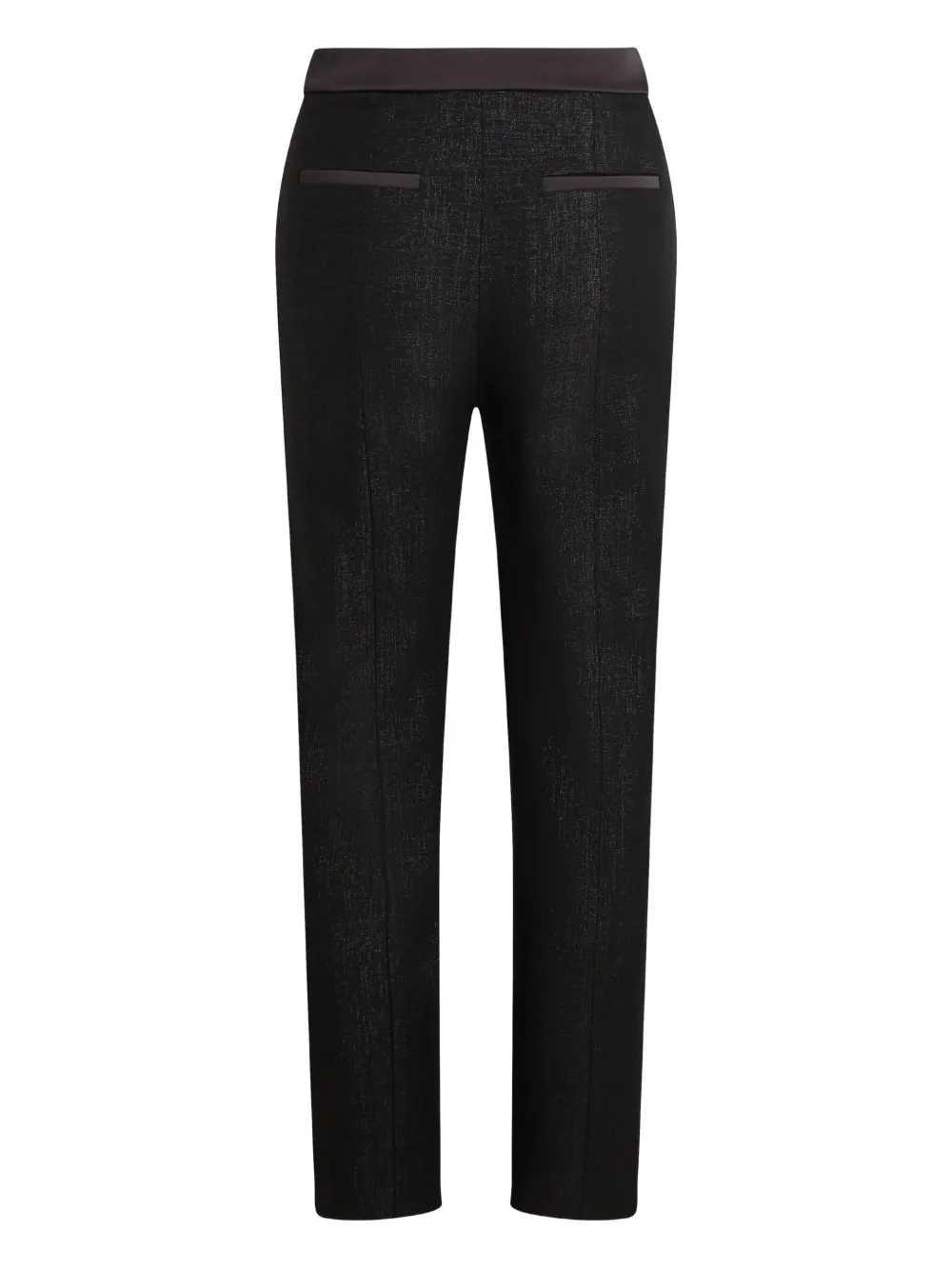 Karl Lagerfeld Textured Tailored Trousers In Black