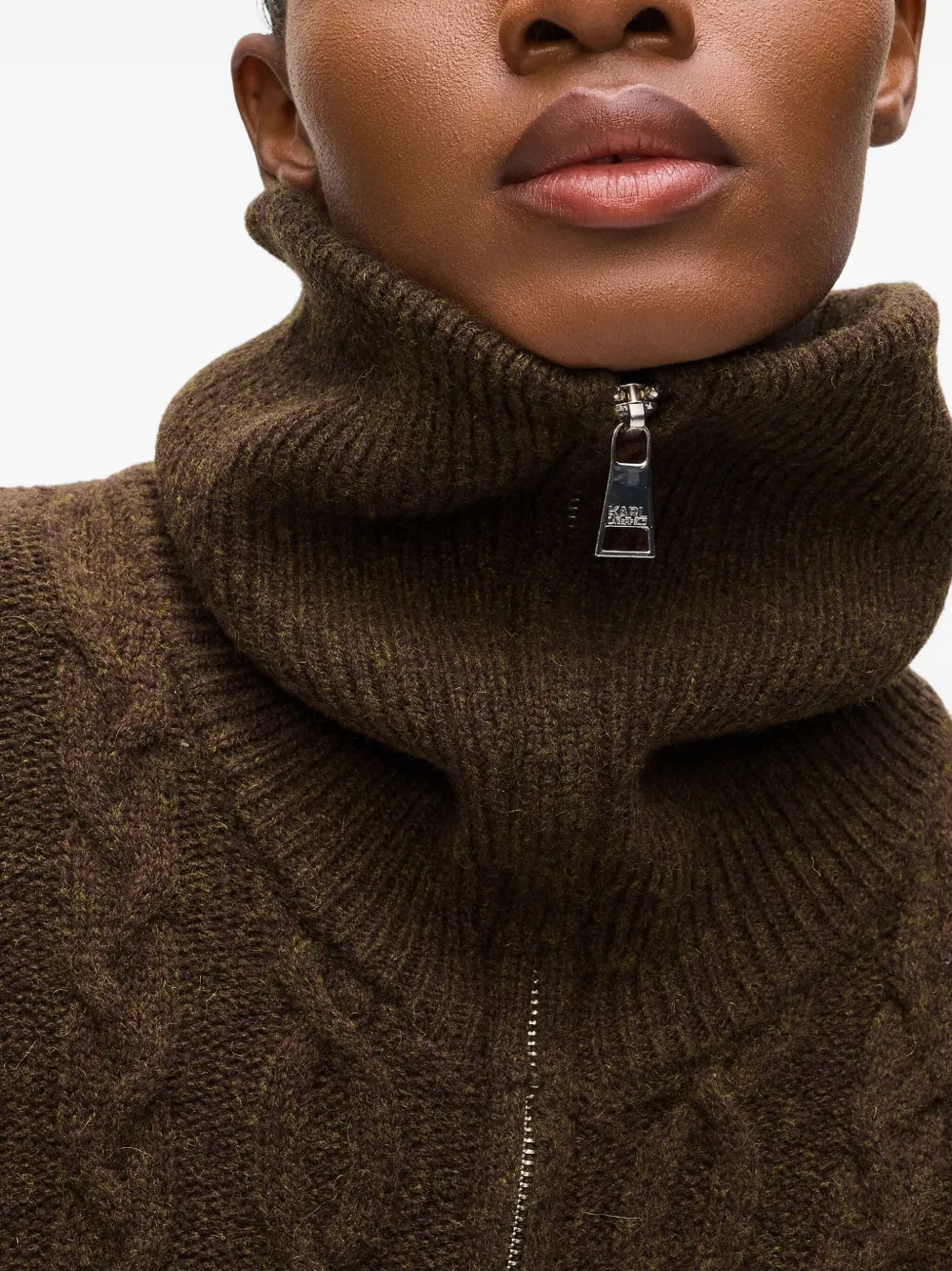 Karl Lagerfeld Kabelgebreid vest 201 Java