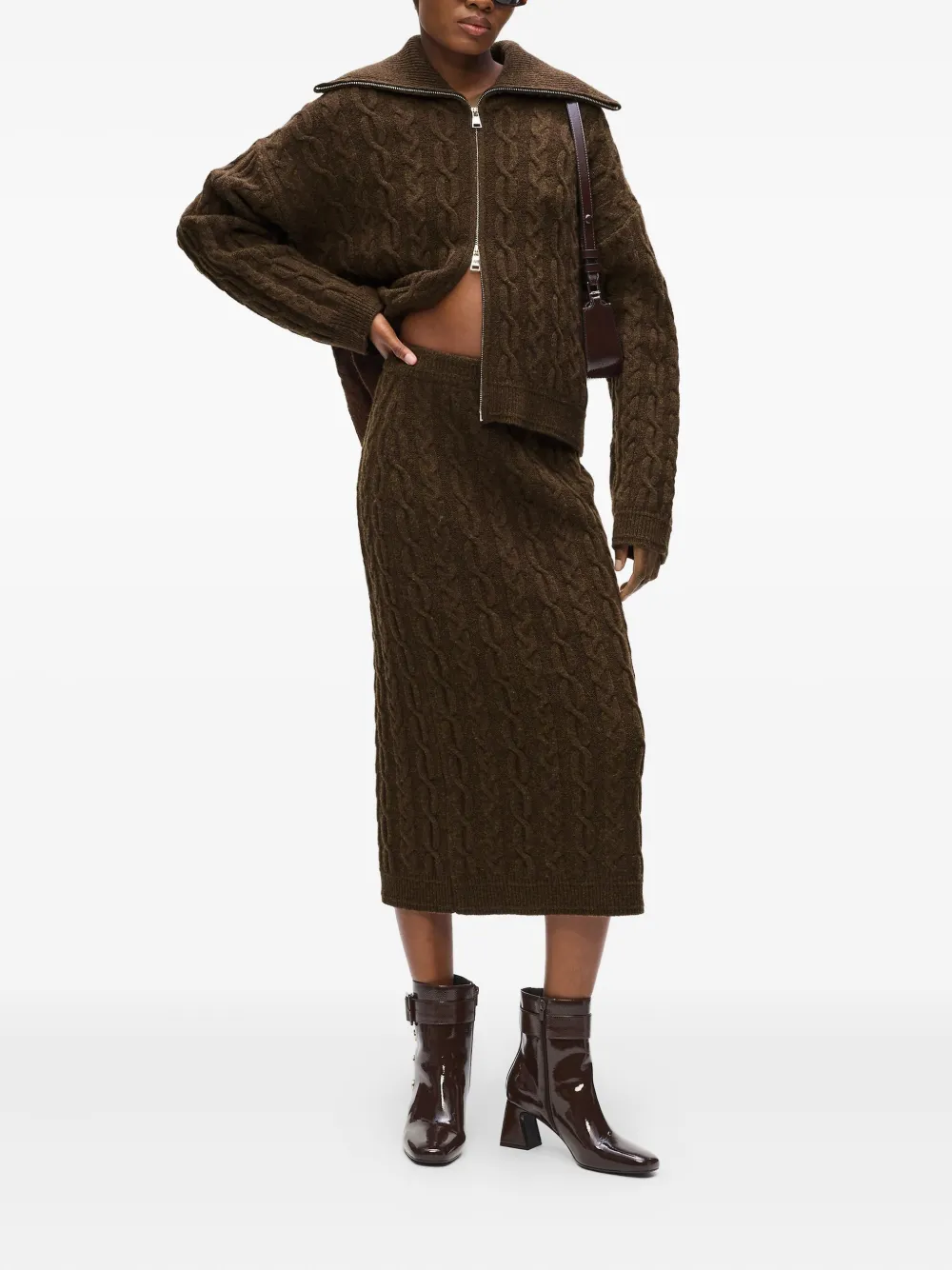 Karl Lagerfeld cárdigan en tejido de ochos con cierre | Cárdigans | Image 2