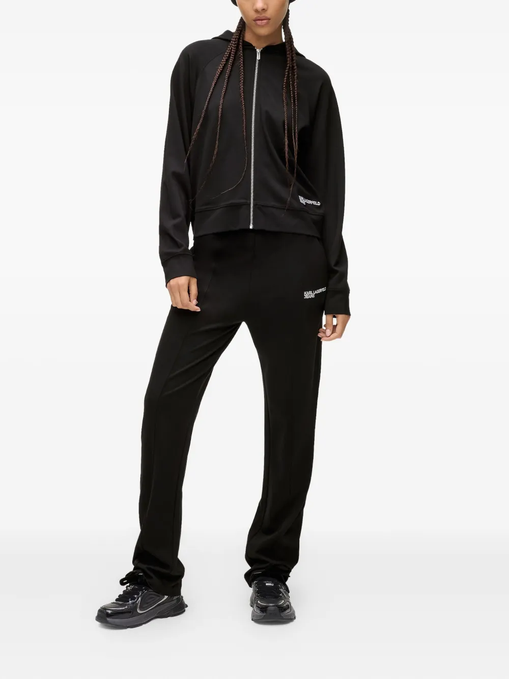 Karl Lagerfeld Jeans Gesmockte joggingbroek - Zwart