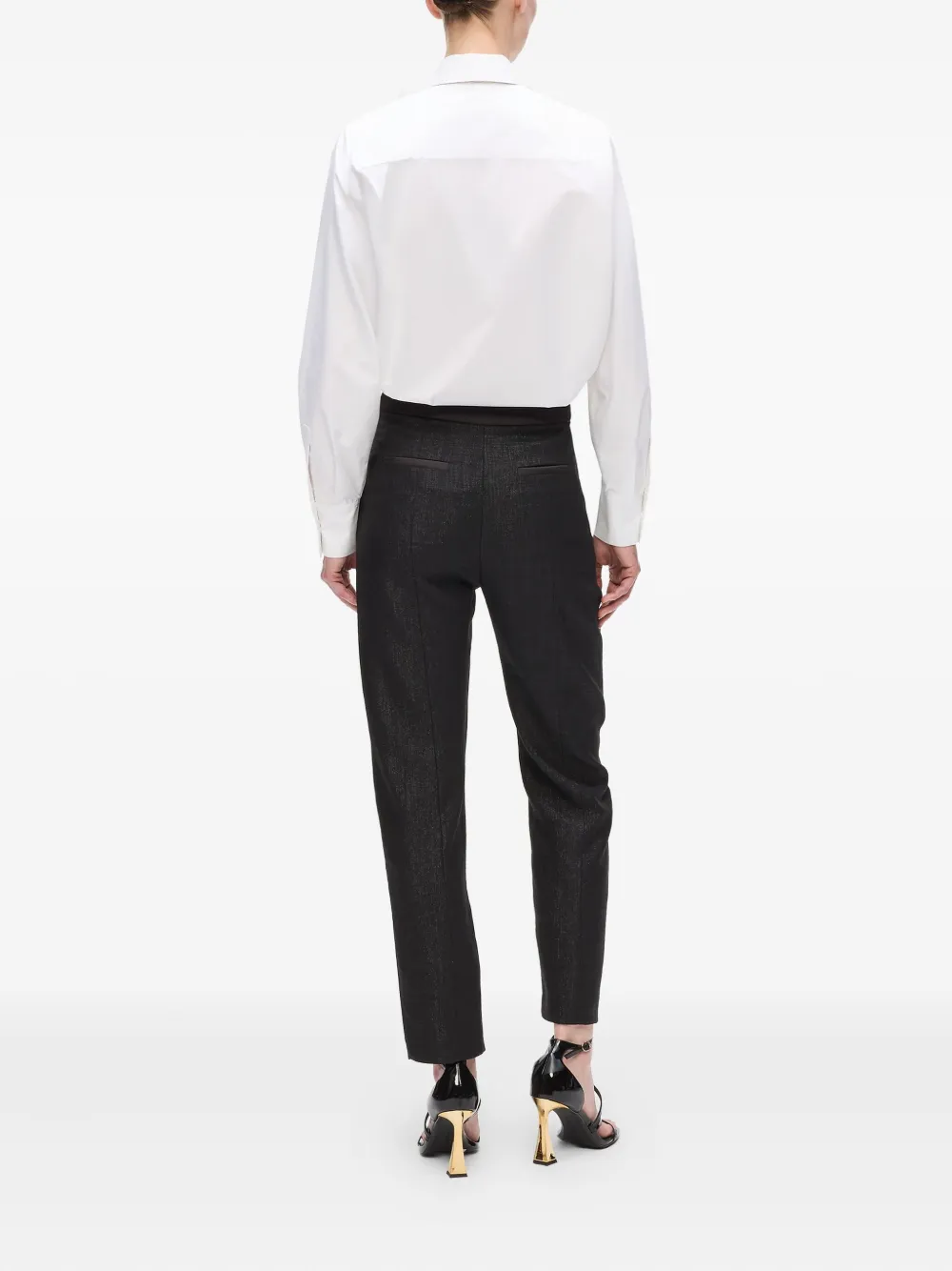 Karl Lagerfeld Katoenen blouse met strik Wit