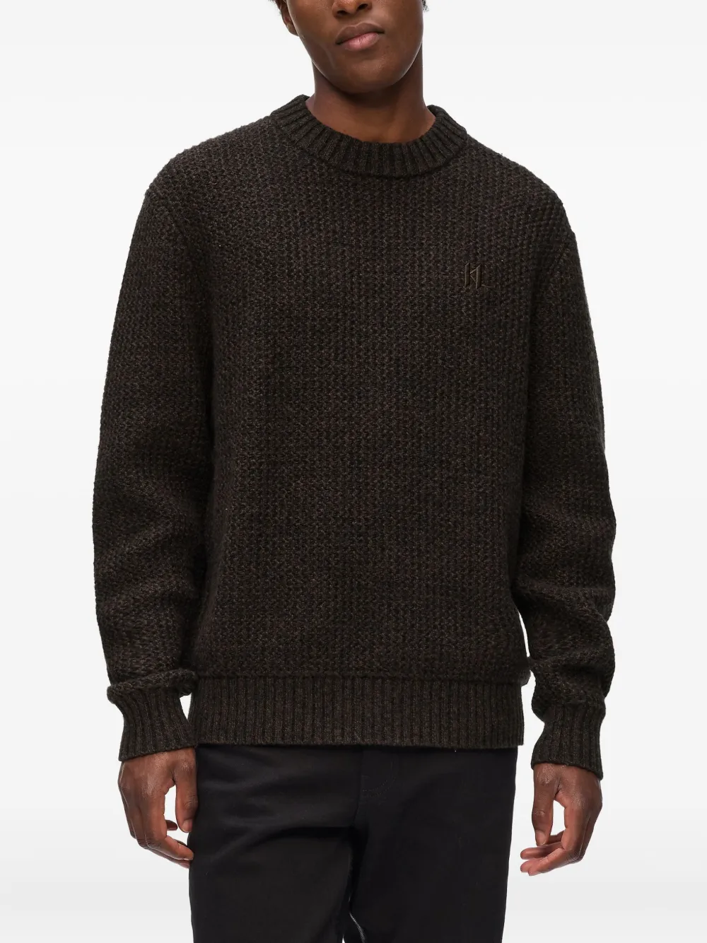 Karl Lagerfeld Trui met textuur Bruin