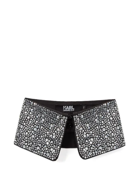 Karl Lagerfeld rhinestone-embellished collar tie