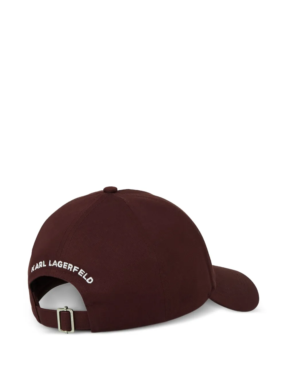 Karl Lagerfeld logo-embroidered baseball cap - Rood