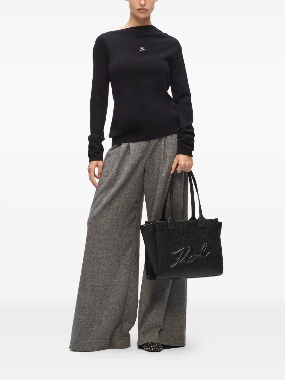 Karl Lagerfeld Medium K/Skuare shopper - 1AV BLACK-NICKEL