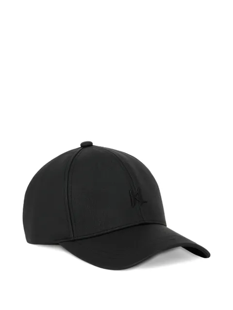 Karl Lagerfeld embroidered-logo leather cap