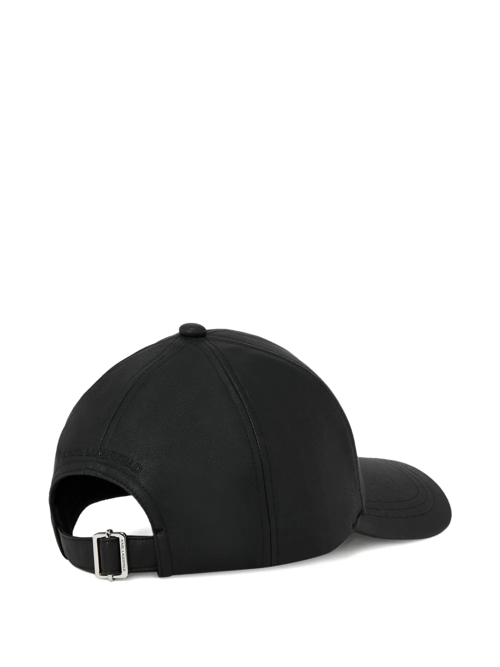 Karl Lagerfeld Leren pet - Zwart