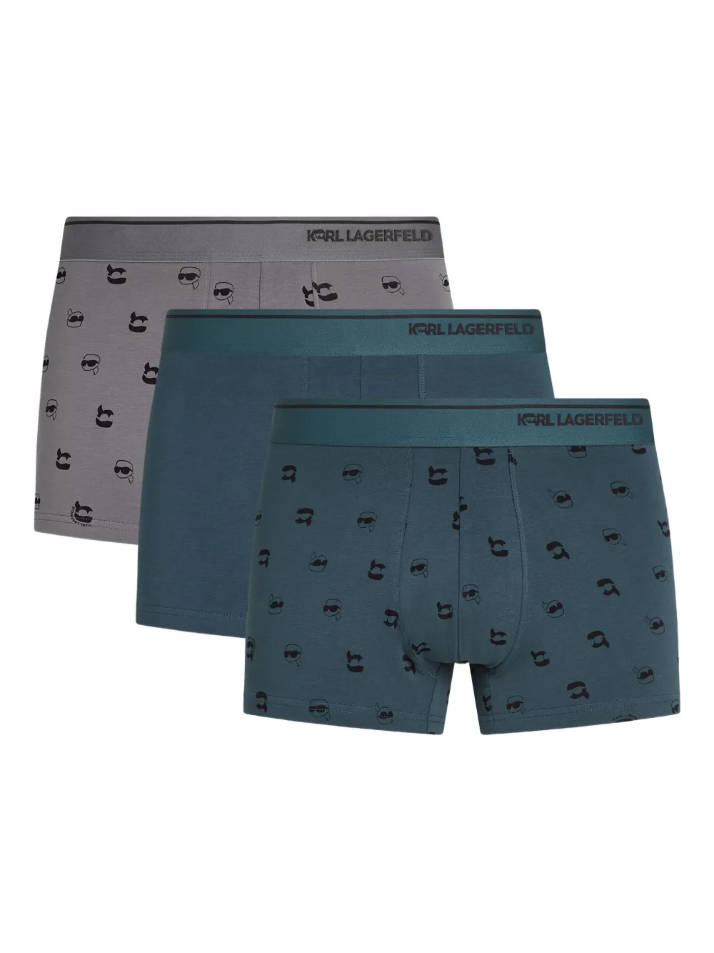 Karl Lagerfeld Ikon boxers (pack of three) | Grey | Image 1
