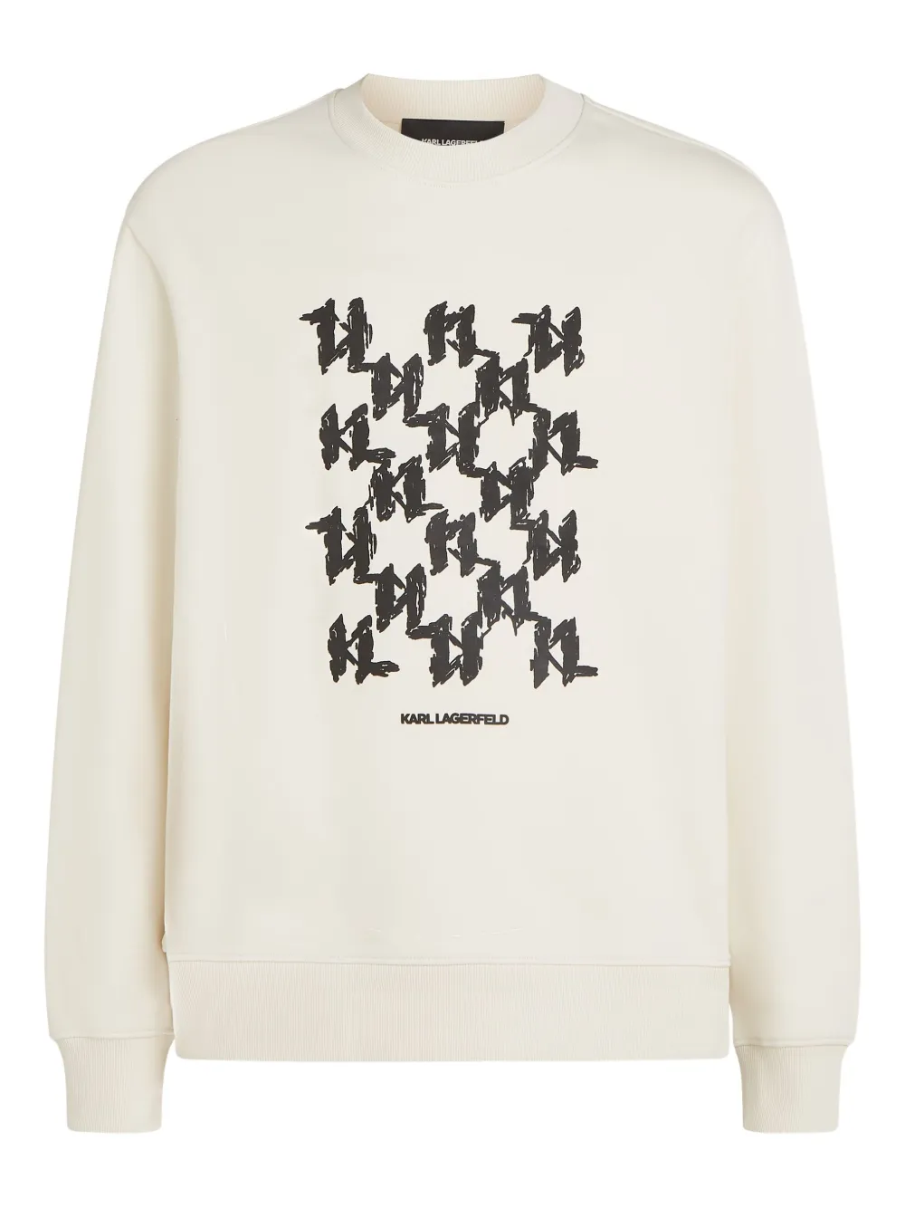 Karl Lagerfeld monogram-box sweatshirt | Neutrals | Image 1