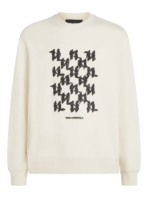 Karl Lagerfeld monogram-box sweatshirt