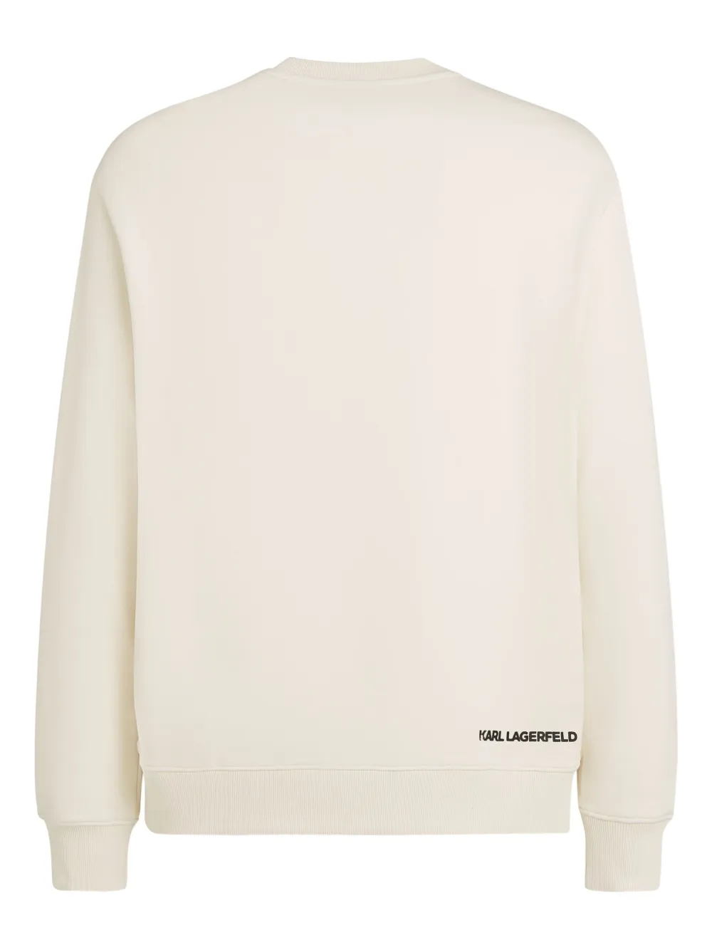 Karl Lagerfeld Monogram-box Sweatshirt In White