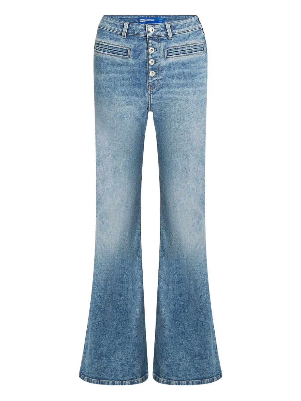 Karl Lagerfeld Jeans Button-fly Jeans In Blue