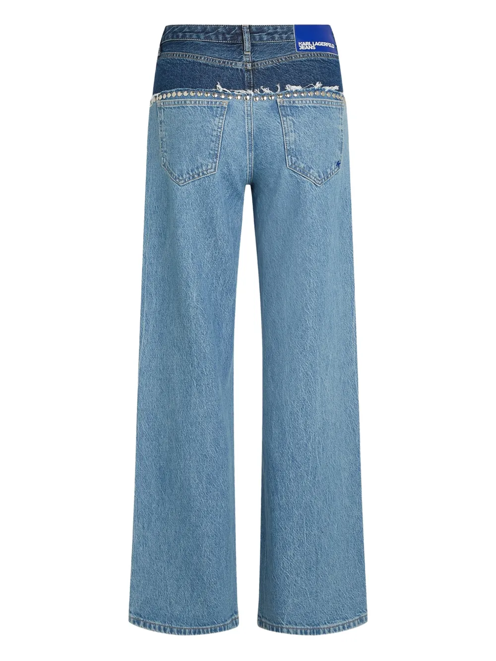 Karl Lagerfeld Jeans met studs Blauw