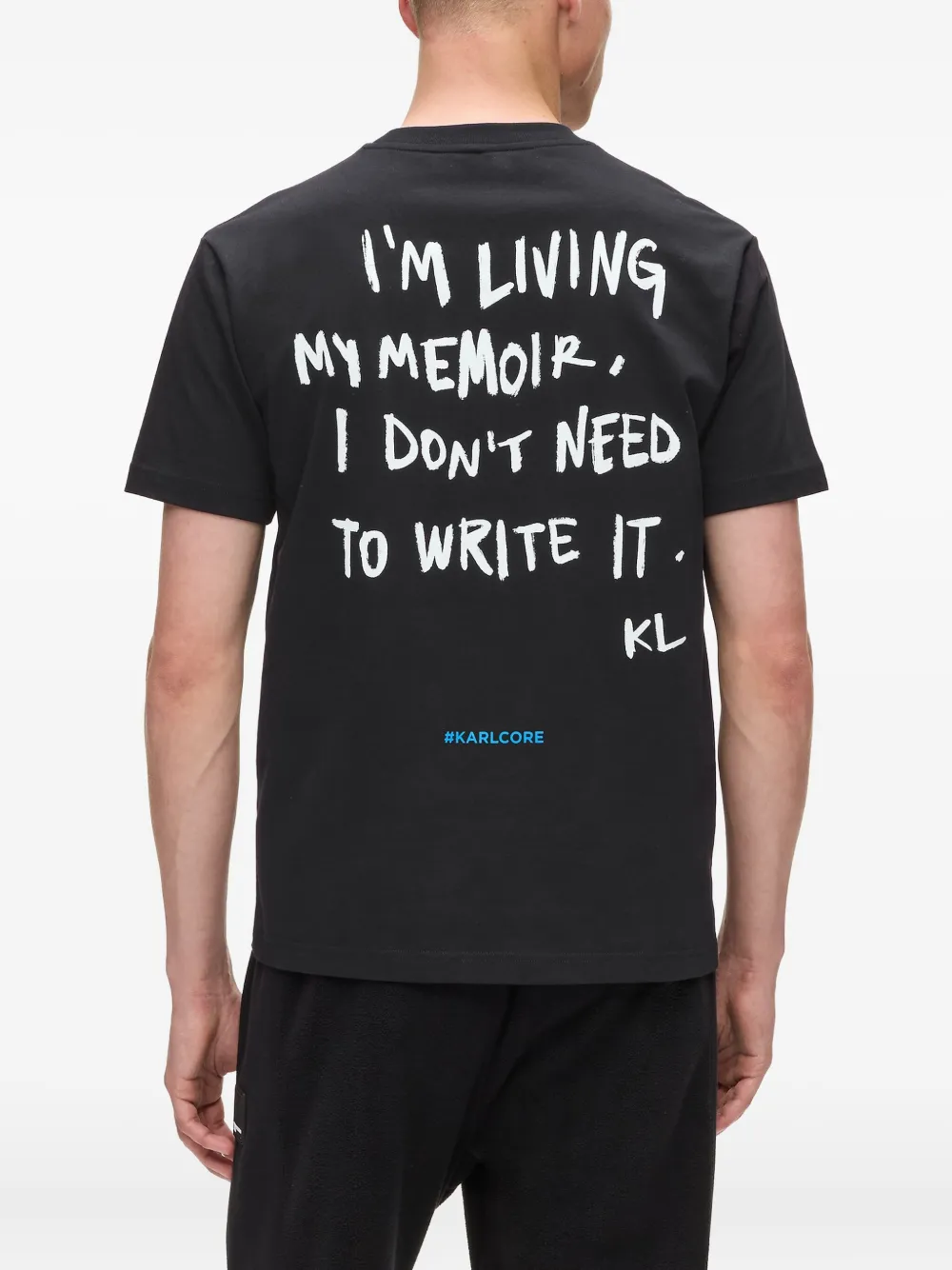 Karl Lagerfeld Jeans T-shirt met logoprint Zwart