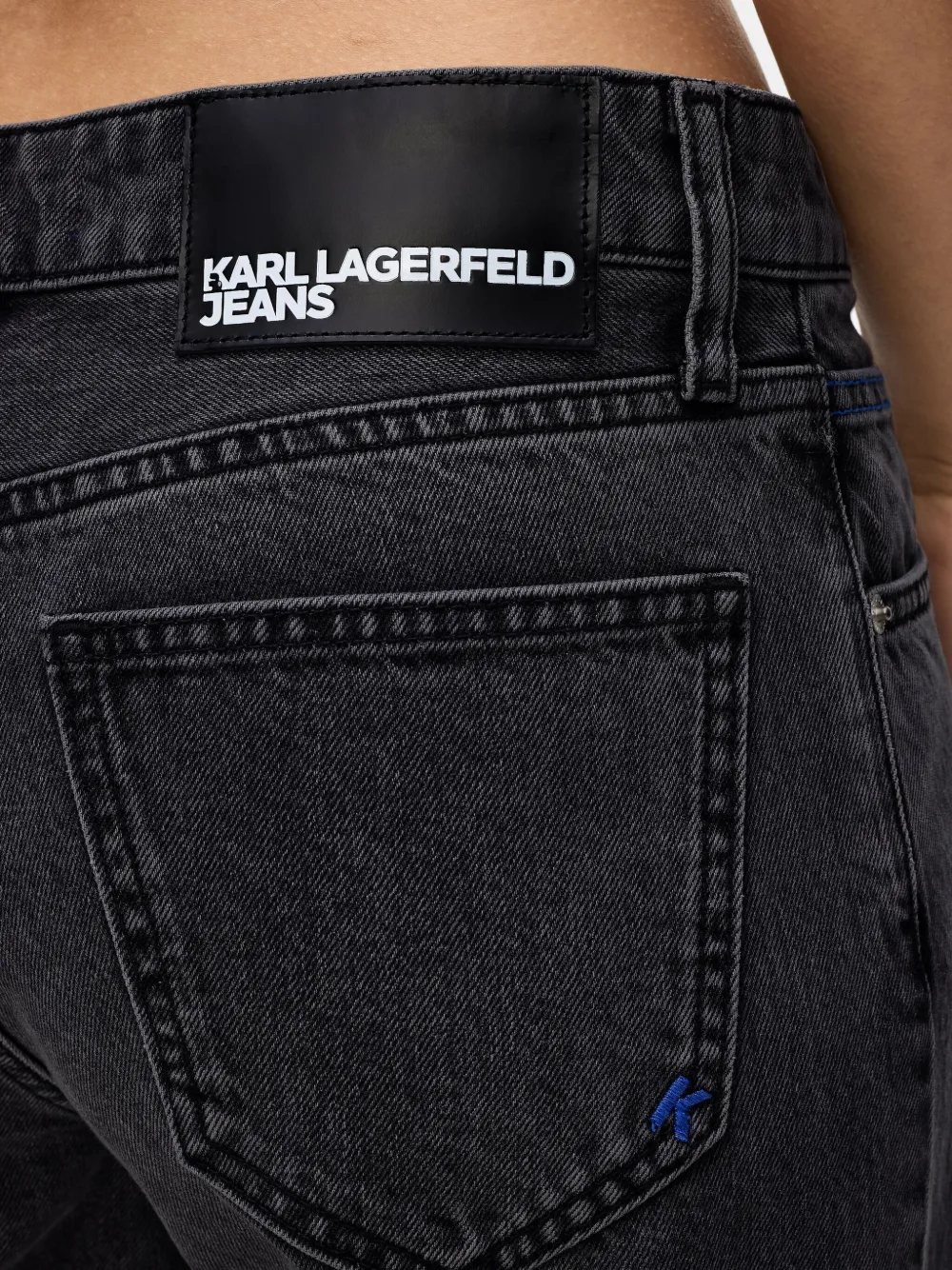 Karl Lagerfeld Jeans Wide-leg Jeans In Blue