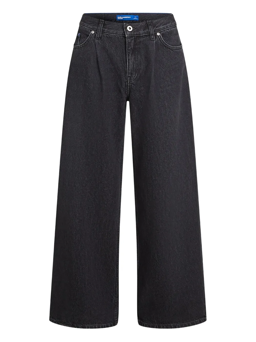Karl Lagerfeld Jeans Wide-leg Jeans In Blue