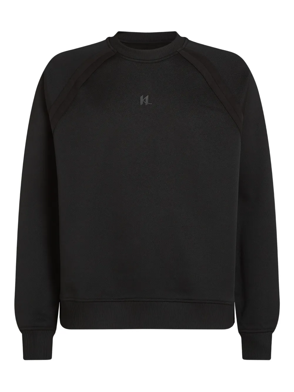 Karl Lagerfeld raglan-sleeve logo-print sweatshirt | Black | Image 1