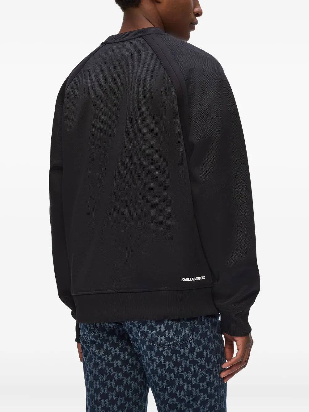 Karl Lagerfeld Sweater met logoprint Zwart