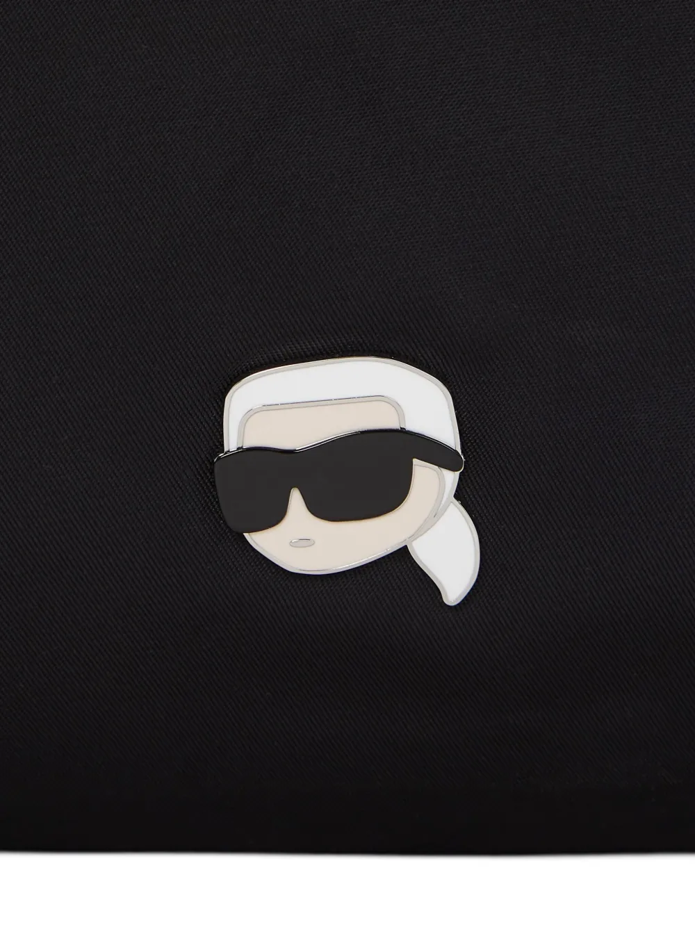 Karl Lagerfeld Ikon schoudertas met logoplakkaat Zwart