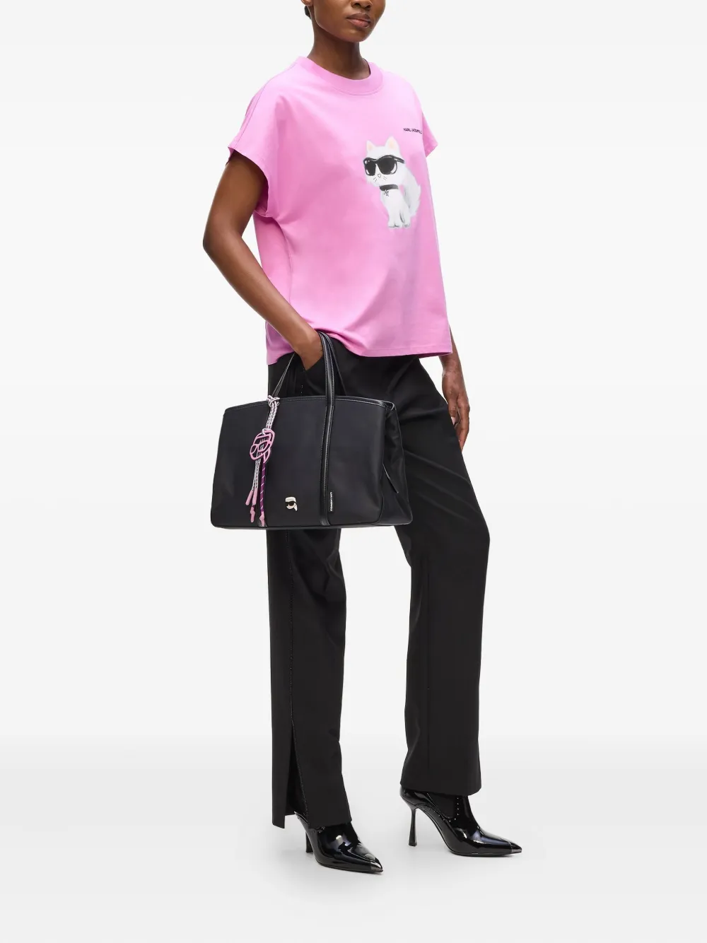 Karl Lagerfeld choupette-print oversized T-shirt | T-Shirts & Jersey Shirts | Image 2