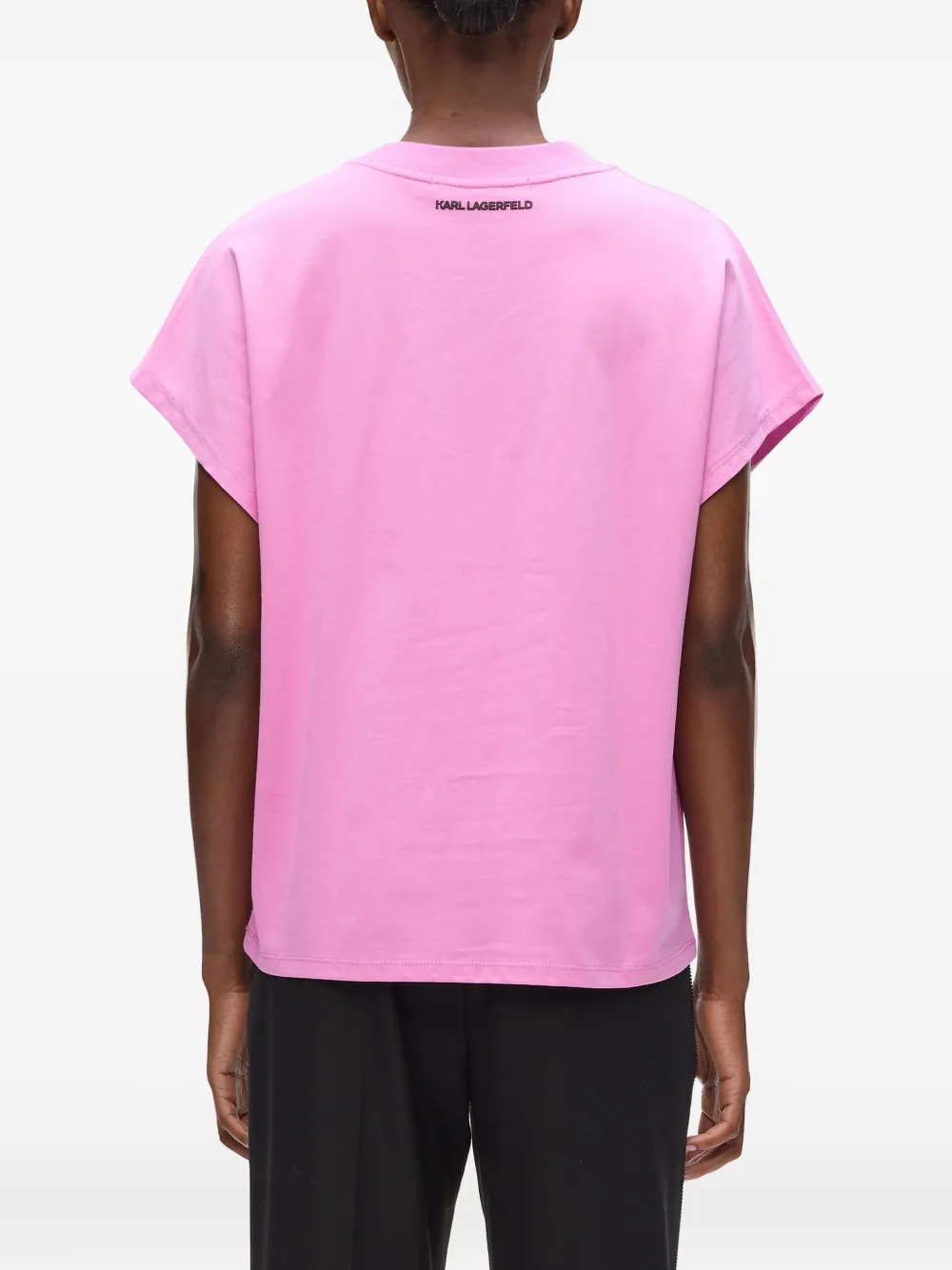 Karl Lagerfeld Oversized T-shirt met print Roze