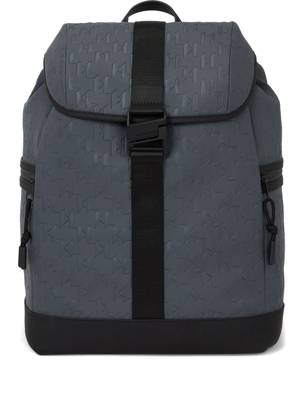 Karl Lagerfeld monogram weatherproof backpack | Grey | Image 1