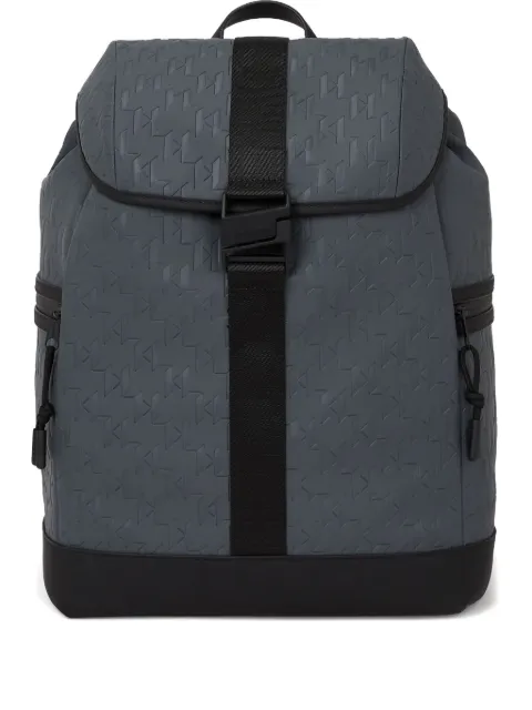 Karl Lagerfeld monogram weatherproof backpack